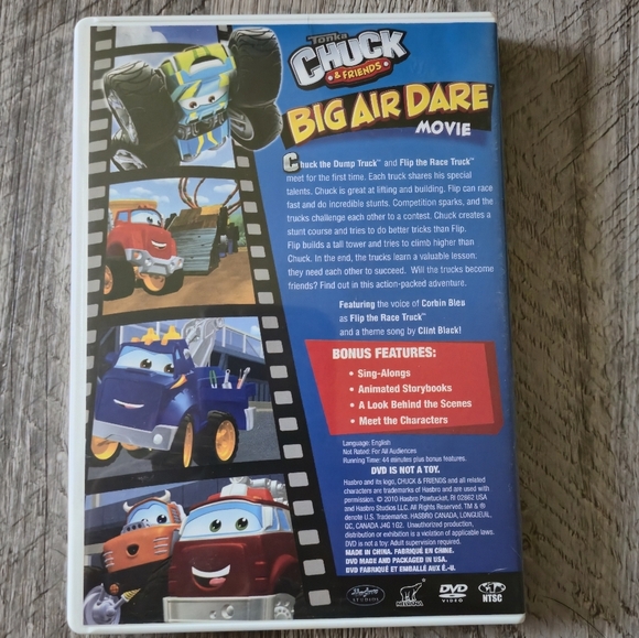 Tonka Chuck & Friends: Big Air Dare DVD Trucks Animated Adventure - Picture 2 of 6